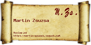 Martin Zsuzsa névjegykártya