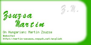 zsuzsa martin business card